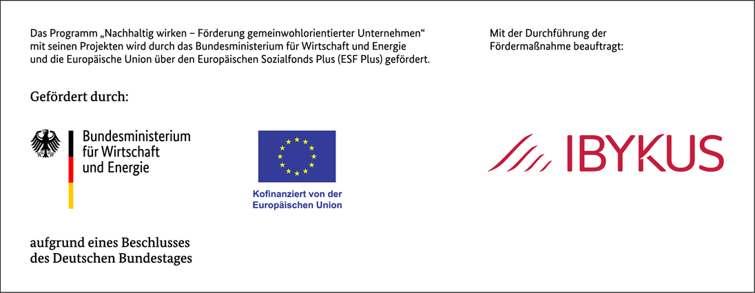 Logoleiste vom BMWE, ESFplus und Ibykus