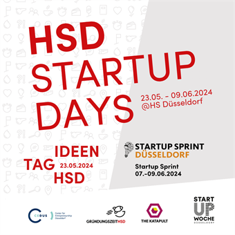 Das Bild zeigt die HSD Startup Days 2024