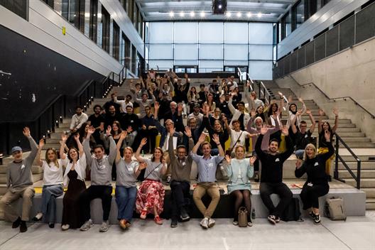 Das Bild zeigt das Publikum und die Jury beim HSD Ideentag 2026.